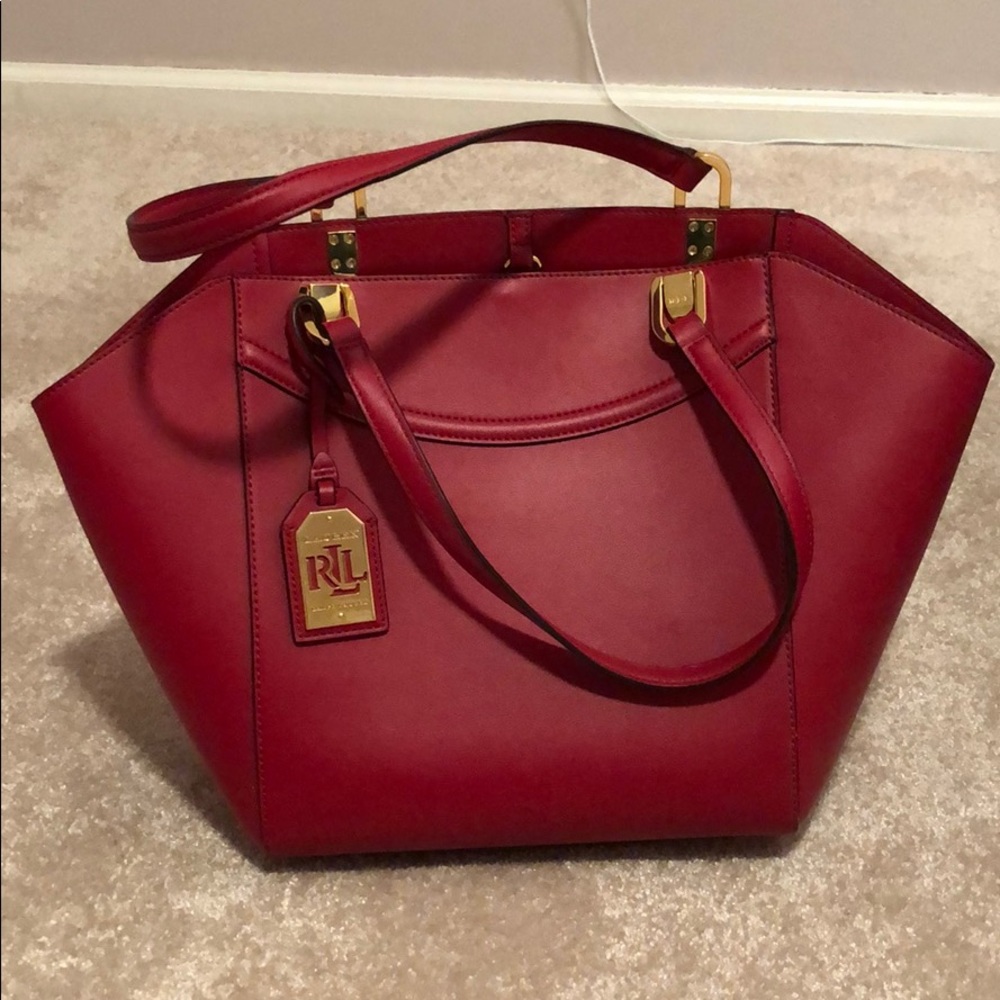 Red Ralph Lauren Tote